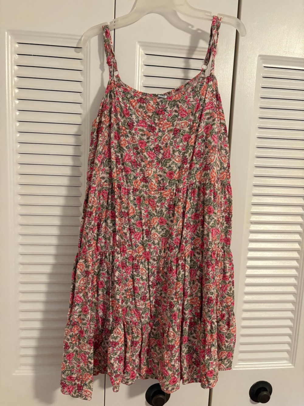 Old Navy Floral sundress— Pink, Green & Coral